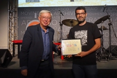 13 09 2022 primo giorno Aperossa, CINECORTO: il regista Marco Scola Di Mambro premiato da Vincenzo Vita