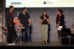 14 09 2022 Aperossa, CINEDOC: la regista Flavia Montini e il montatore Enzo Pompeo